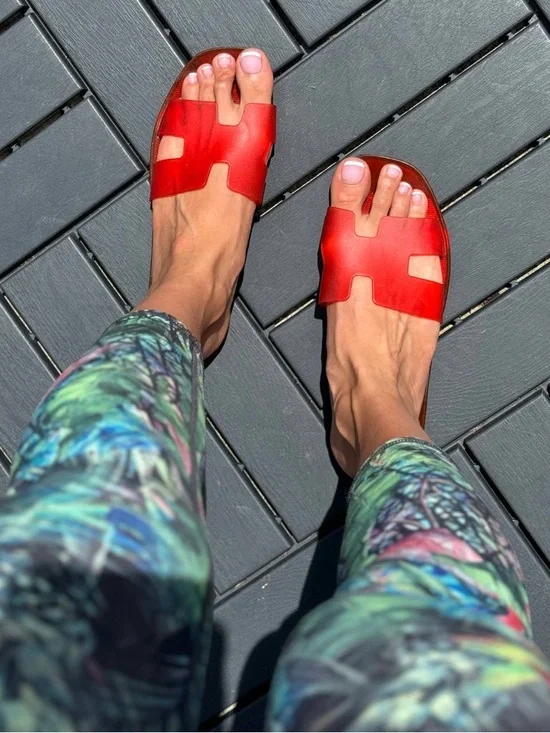 Colorful Transparent Slide Sandals - Multi Color Options - Picture 7 of 10